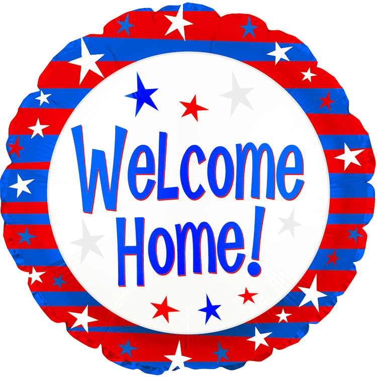 Welcome Home Red White & Blue